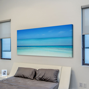 Barley_Cove Clear Blue Art Print on Canvas | Temple & Webster