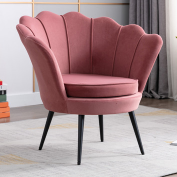 pale pink arm chair