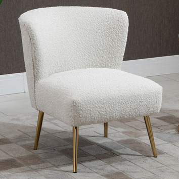 ivory slipper chair