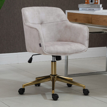 velvet white desk chair