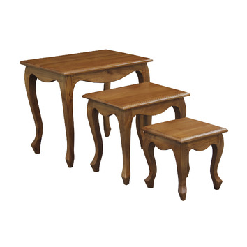 LaVerde Set of 3 Farmhouse Nesting Tables | Temple & Webster