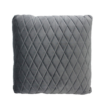 Charcoal Coco Velvet Cushion | Temple & Webster