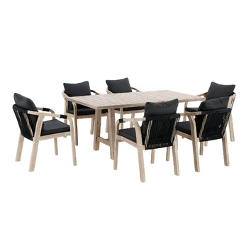 6 Seater Aria Outdoor Dining Table & Chair Set | Temple & Webster