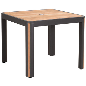 Indosoul Madrid Metal Teak Outdoor Dining Table With Umbrella Hole Reviews Temple Webster - Insert For Patio Table With Umbrella Hole Indosoul Madrid Metal Teak Outdoor Dining Table With Umbrella Hole Reviews Temple Webster - Insert For Patio Table With Umbrella Hole