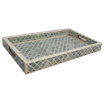 grey decorative tray