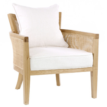 Hyde Park Home Panama Rattan Club Chair & Reviews | Temple & Webster
