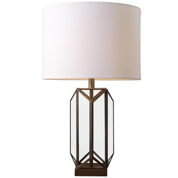 Mayfield Lamps Antique Bronze Maia Glass Table Lamp & Reviews | Temple ...