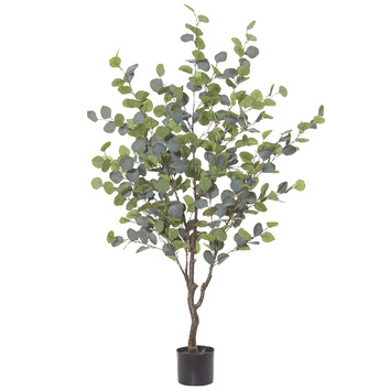 The Home Collective 120cm Potted Faux Eucalyptus Tree | Temple & Webster