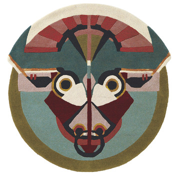 Taurus Zodiac Hand-Tufted Wool-Blend Round Rug | Temple & Webster