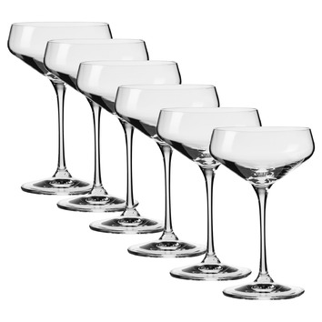 Avant-Garde Cocktail Glass 290ml Set of 6 in Clear main image 1