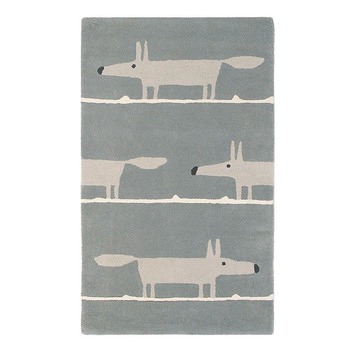 Scion Mr Fox Silver Hand-Tufted Rug | Temple & Webster