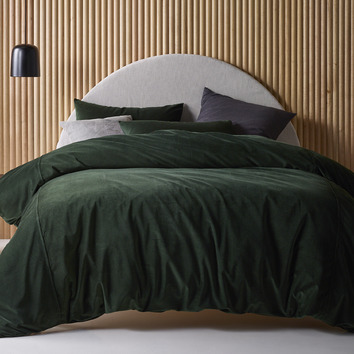 Green Forest Velvet Quilt Cover Set, Queen Bed Quilt Dimensions Australia