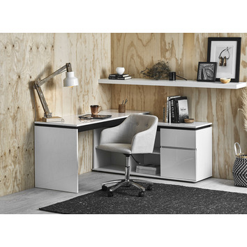 In Home Furniture Style Harper L Shaped, L Shaped Dresser And Desktop