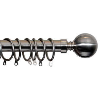 Filigree Chrome Extendable Curtain Rod Set | Temple & Webster