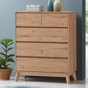 Core Living Anderson 5 Drawer Chest | Temple & Webster