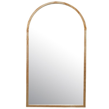 Temple Webster Tate Arched Wooden, Box Frame Mirror Australia