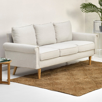 sofa 3 seater beige