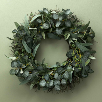 Temple & Webster 60cm Eucalyptus Christmas Wreath