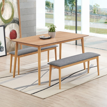 dining bench natural