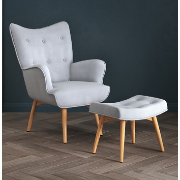 buckland armchair with footstool