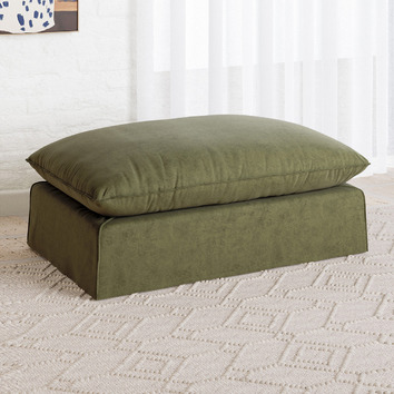 Temple & Webster Jude Slipcover Ottoman