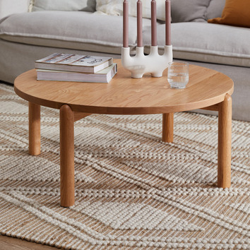 Temple & Webster Caterina Solid Oak Coffee Table