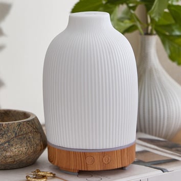 Temple & Webster 100ml Ribbed Ceramic Diffuser