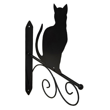 High St. Cat Silhouette Iron Wall Hook | Temple & Webster