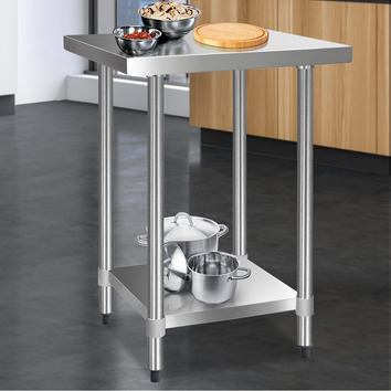 Dwell Home Cefito 430 Stainless Steel Kitchen Prep Table | Temple & Webster