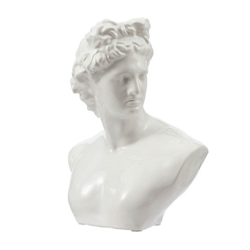 Chartwell Home White Blanche Ceramic Bust | Temple & Webster