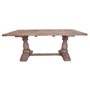 Chartwell Home Tamerlan Reclaimed Elm Wood Dining Table | Temple & Webster