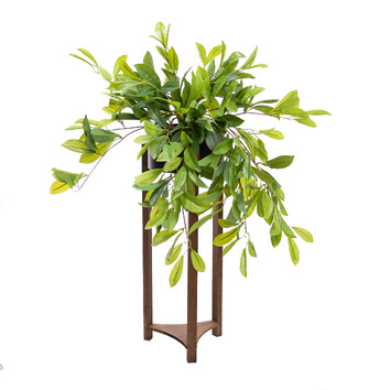 92cm Potted Faux Laurel Plant With Stand | Temple & Webster