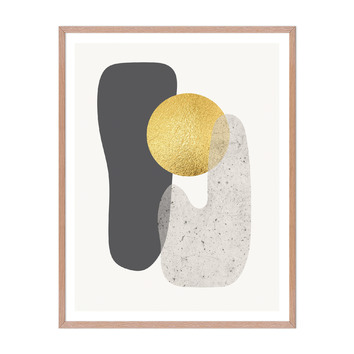 PrinthouseCollective Metallic Compound 1 Framed Wall Art | Temple & Webster