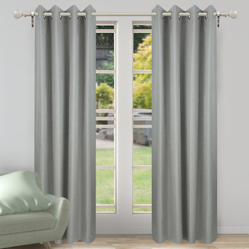 Nettex Ash Porter Single Panel Eyelet Curtain | Temple & Webster