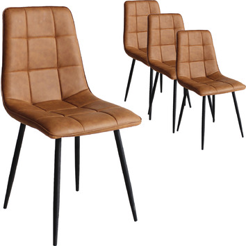 Oakleigh Home Selawik Faux Leather Dining Chairs | Temple & Webster