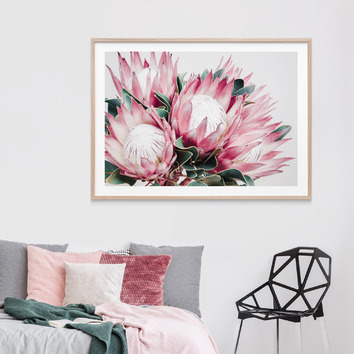 Le Concept Art Protea Cluster Framed Print | Temple & Webster