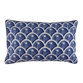 Papaya&patina Holmes Reversible Cotton-blend Lumbar Cushion 