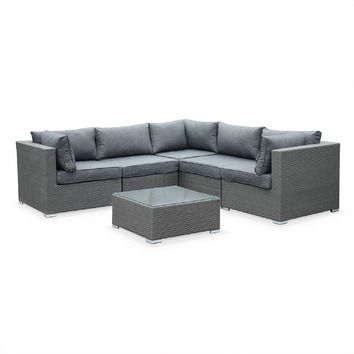 palermo corner sofa with chair lounge set