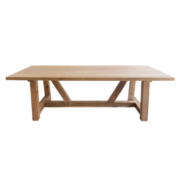 Farmhouse Teak Wood Dining Table | Temple & Webster