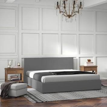 Chiswick Living Grey Sienna Luxury Bed Frame | Temple & Webster