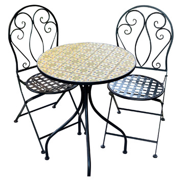 mosaic bar height bistro table