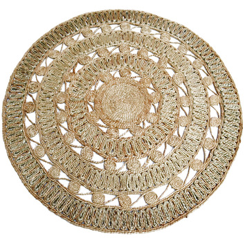 Boulevarde Rugs Natural Kerla Doyle Hand-woven Jute Reversible Round 