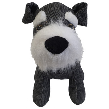 K'sHomewares&Decor Dark Grey & White Schnauzer Door Stop | The Build by ...