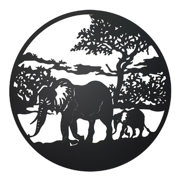 K'sHomewares&Decor Elephant Laser-Cut Iron Wall Decor | Temple & Webster