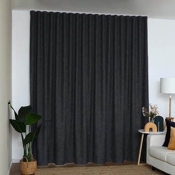 Flint Marlo Single Panel S-Fold Blockout Curtain | Temple & Webster