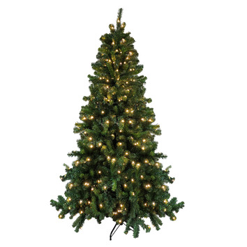 JoyfulChristmas Green Deluxe Pre-Lit Christmas Tree & Reviews  Temple & Webster