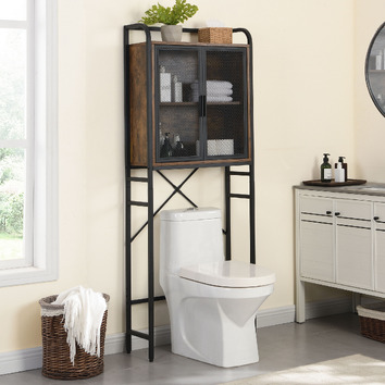 EvieHome Raven Over-the-Toilet Cabinet | Temple & Webster