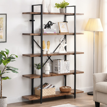 EvieHome Hudson 5 Tier Bookshelf | Temple & Webster