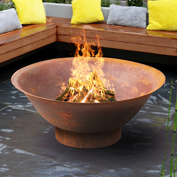 Milkcans Dakota Rust Fire Pit, How To Stop Cast Iron Fire Pit From Rusting