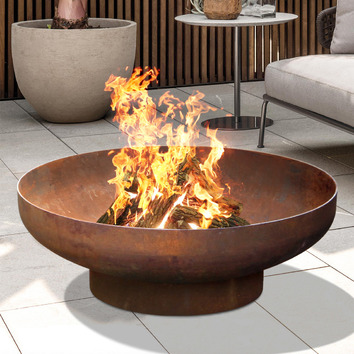 MilkcanProducts Phoenix 70 Rust Fire Pit | Temple & Webster